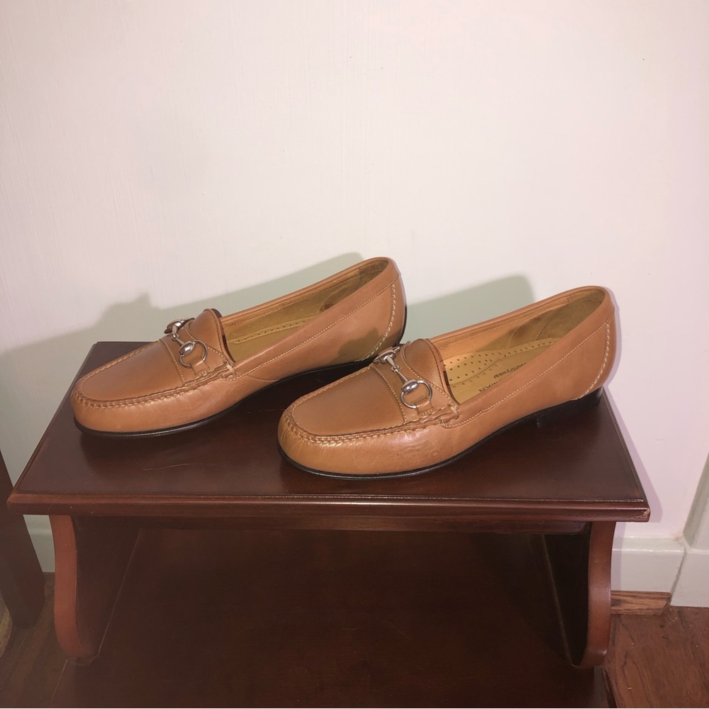Martin Dingman- Saxon Dress Bit calf leather loafers (saddle tan)
